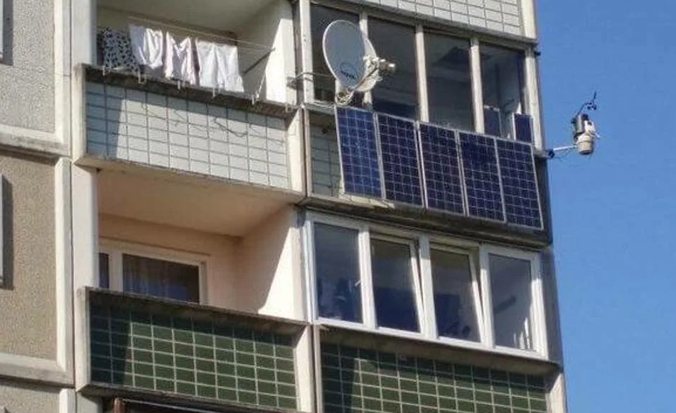 Close view of solar cladding panels engineered into a building wall